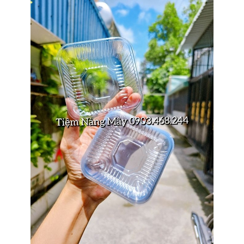 100 khay hộp nhựa số 9 150g đựng bánh trung thu