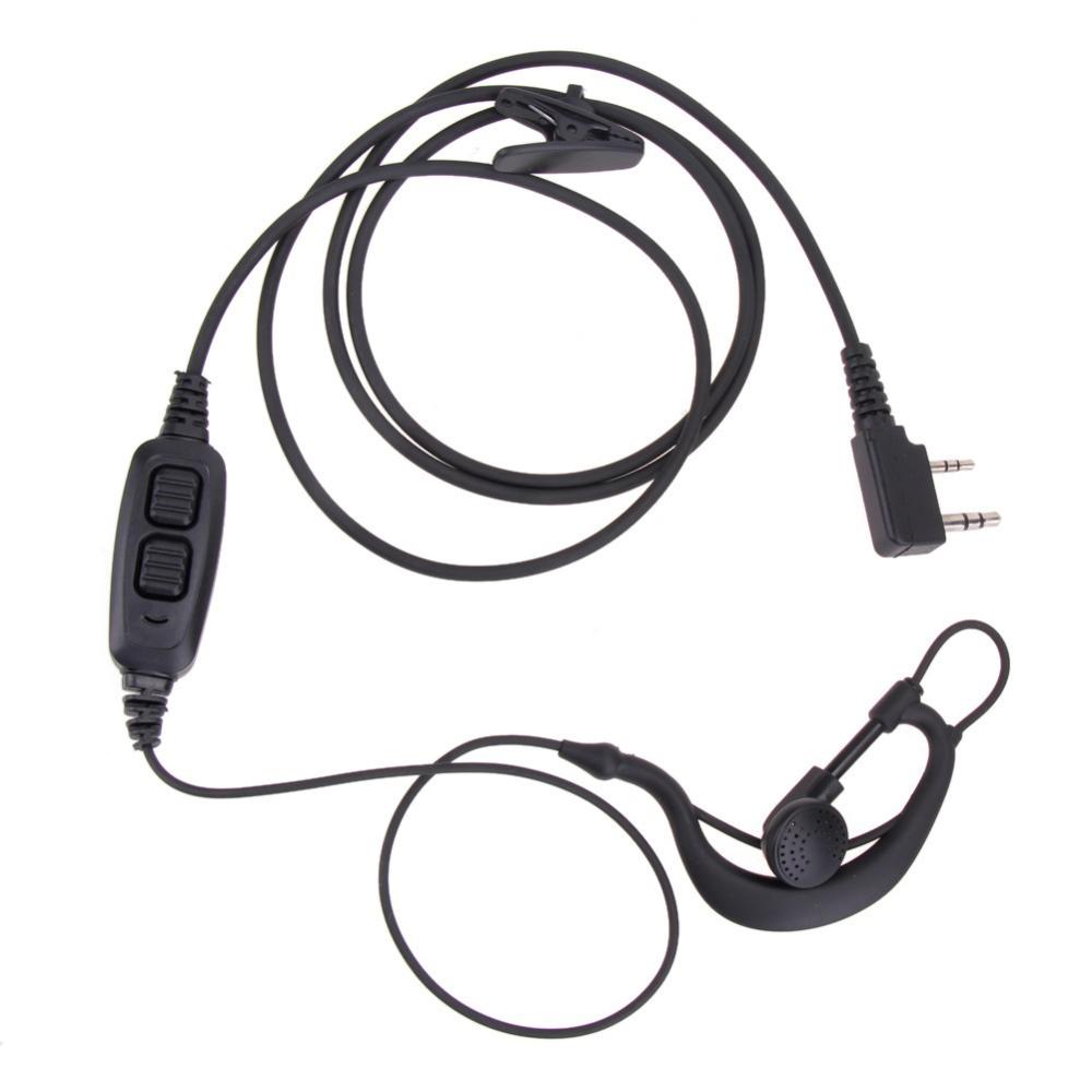 2 Pin Dual PTT Earpiece Headset Mic for Baofeng UV-82 UV-8D Walkie Talkies