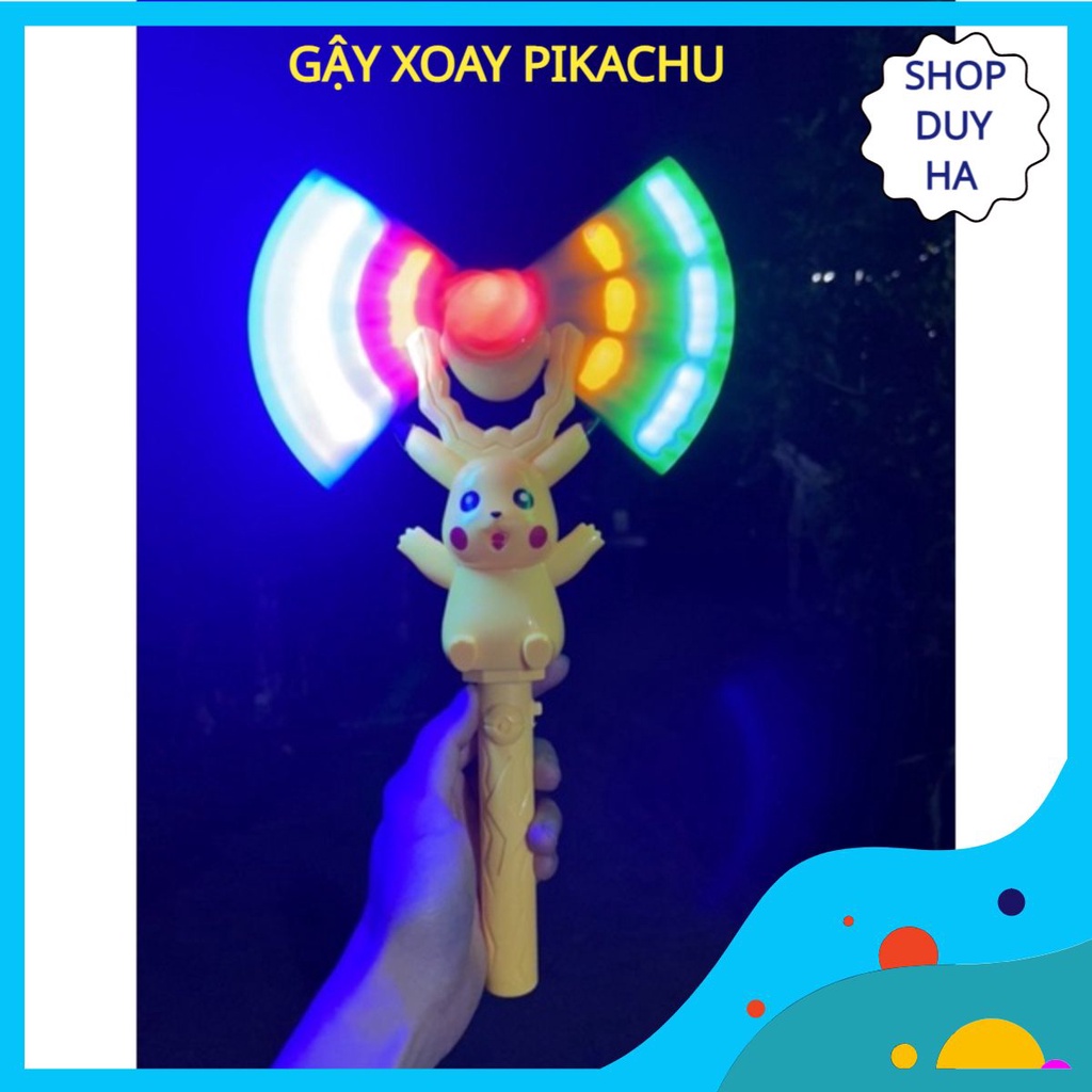 Đồ chơi gậy xoay pikachu phát sáng vui nhộn cho bé