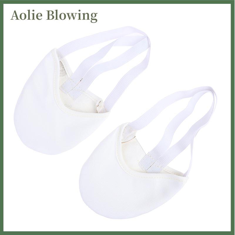 Aolie Giày thể dục nhịp điệu trẻ em người lớn múa ba lê mềm nửa giày mới