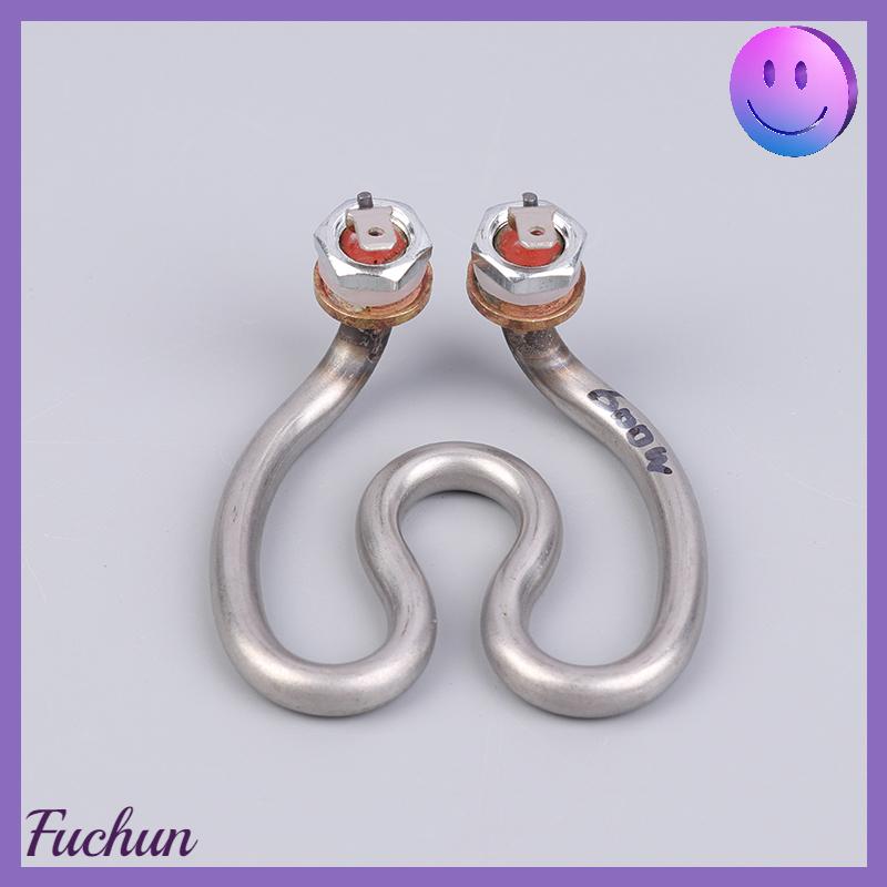 [fuchun] 500W 600W 220V Ấm đun nước điện không gỉ yếu tố làm nóng móng ngựa nước điện ống nhiệt cho máy pha cà phê