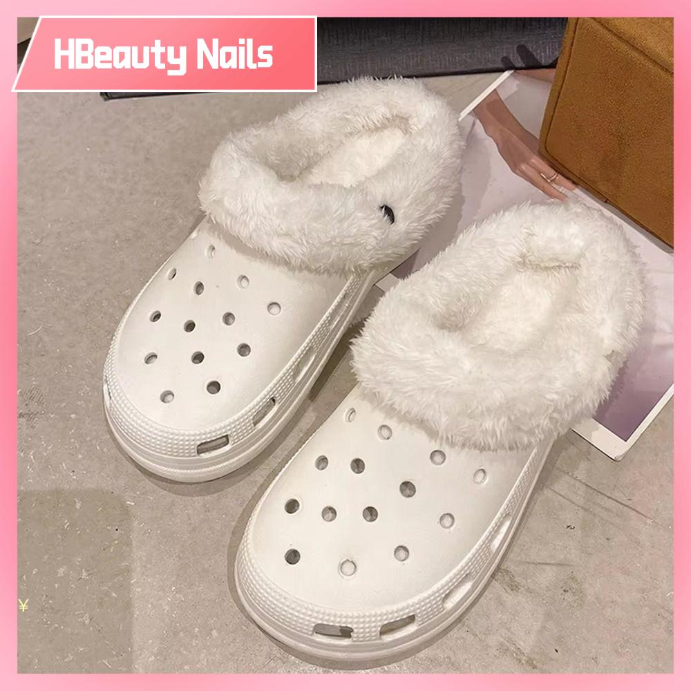 HBEAUTY NAILS 1Pair Lót Lông Guốc Bọc Giày giữ ấm mùa đông Dày mềm Dành cho Nam Nữ Miếng lót giày vả