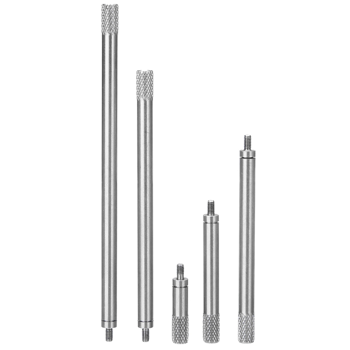 Nhu cầu nóng 5pcs quay số chỉ báo kỹ thuật số HSS Dia 5mm chỉ số quay số Thanh mở rộng bộ thanh M2.5 20 40 60 80 100mm thiết bị điện