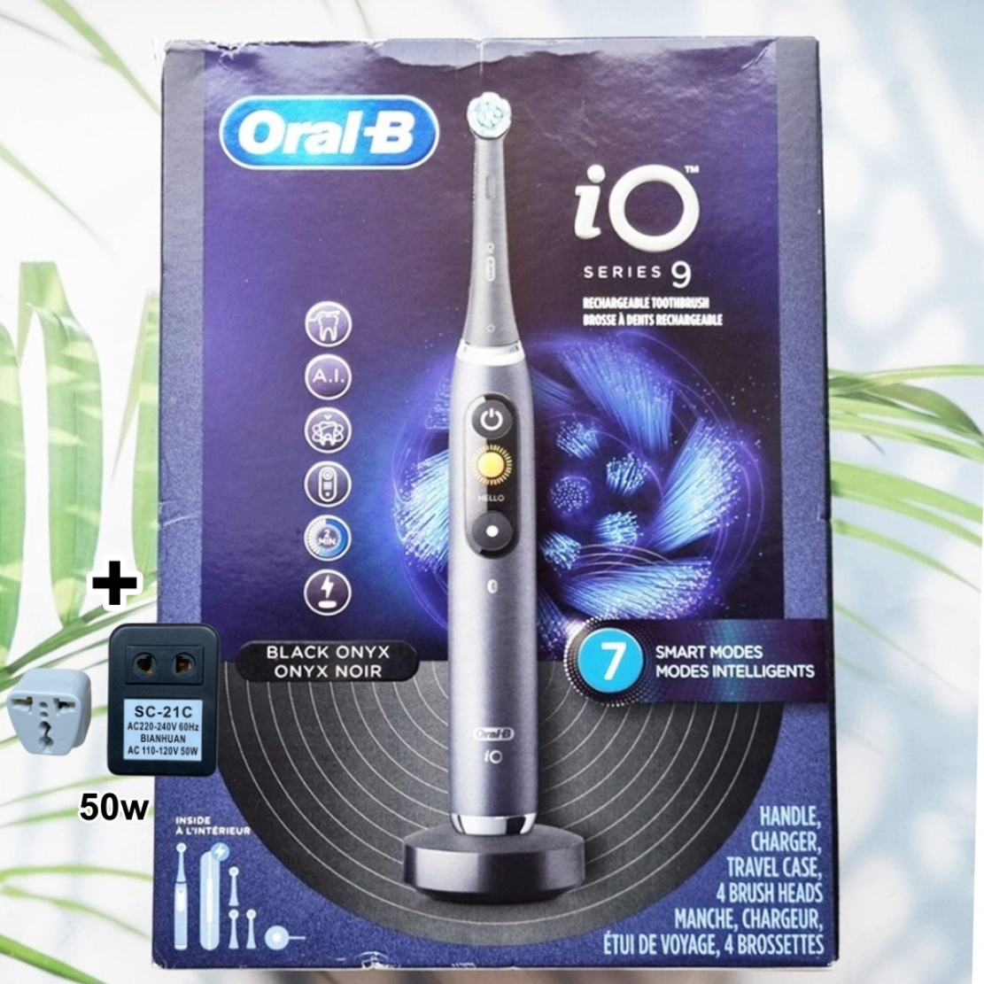 (Oral-B®) iO Series 9 Electric Toothbrush แปรงสีฟันไฟฟ้าออรัลบี ซีรีส์ 9 แบบชาร์จได้ 7 โหมดอัจฉริยะ ราคา 17,999 บาท*ส่งฟรี