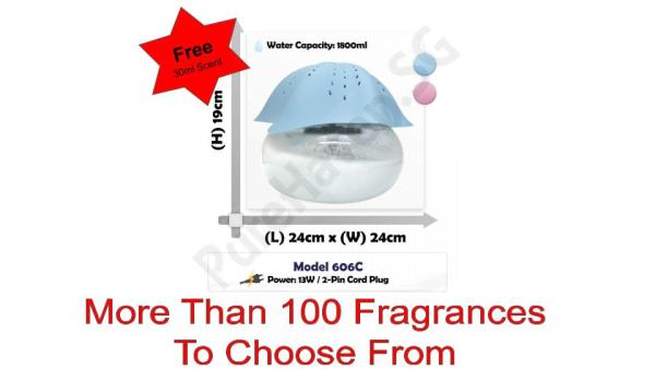 [BNIB] FOC 30ml Scent Liquid! Model 606C Starfish Premium Water Air Purifier 1800ml. Singapore