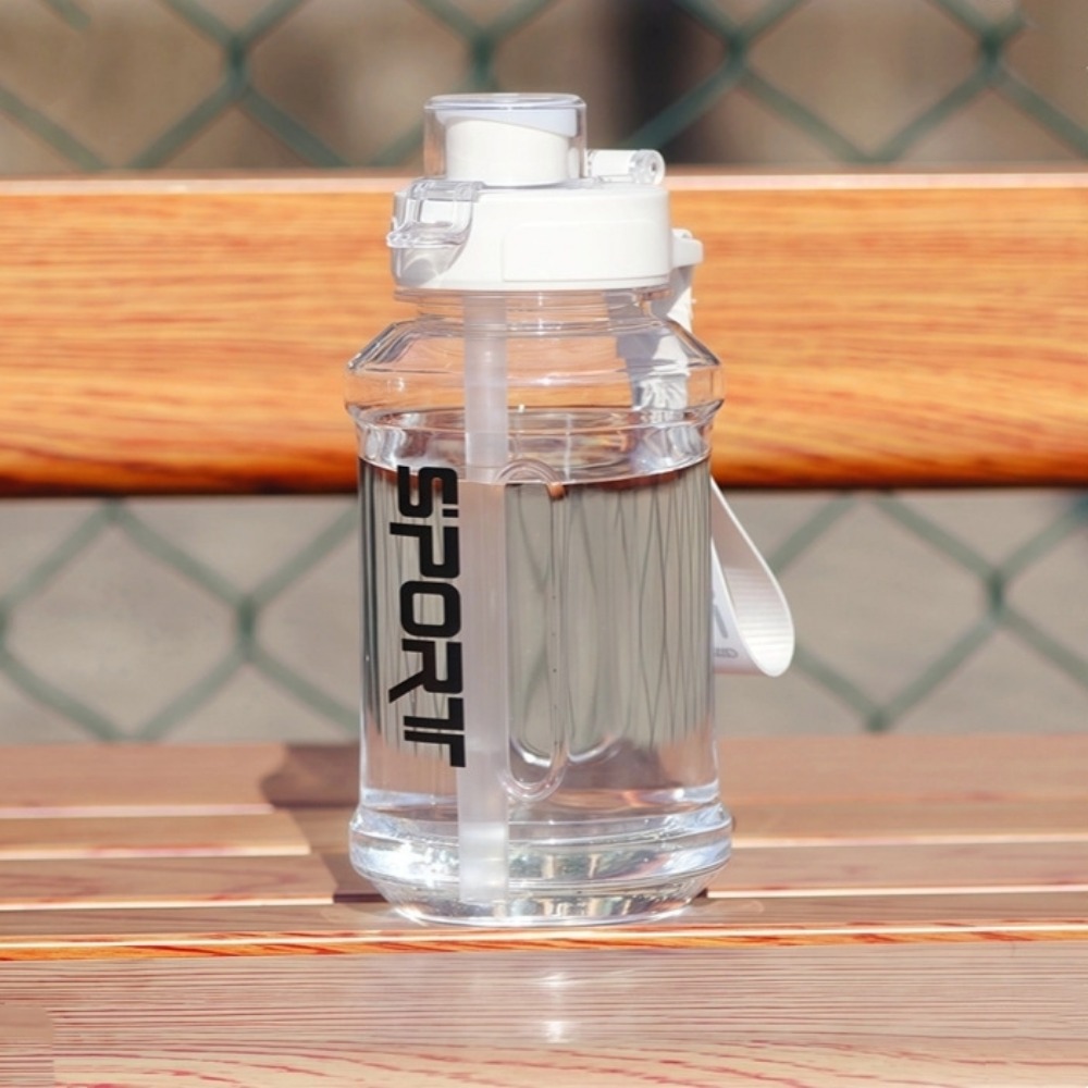 QINNAIA Ống hút Cốc nước thể thao Có dây mang 850/1300ml Chai Nước thể dục Cốc uống trực tiếp Sức chứa lớn Bình uống nước tập thể dục Chạy Bộ - 2