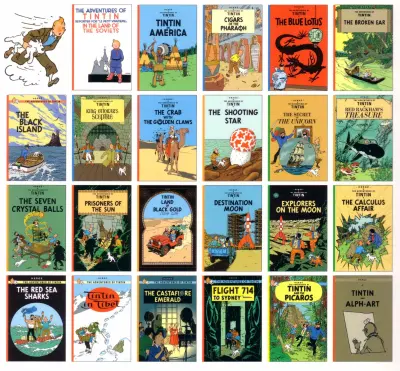 [SG LOCAL STOCK] [23 Books] - The Adventures of TinTin by Herge (TinTin Comic Strip Series)