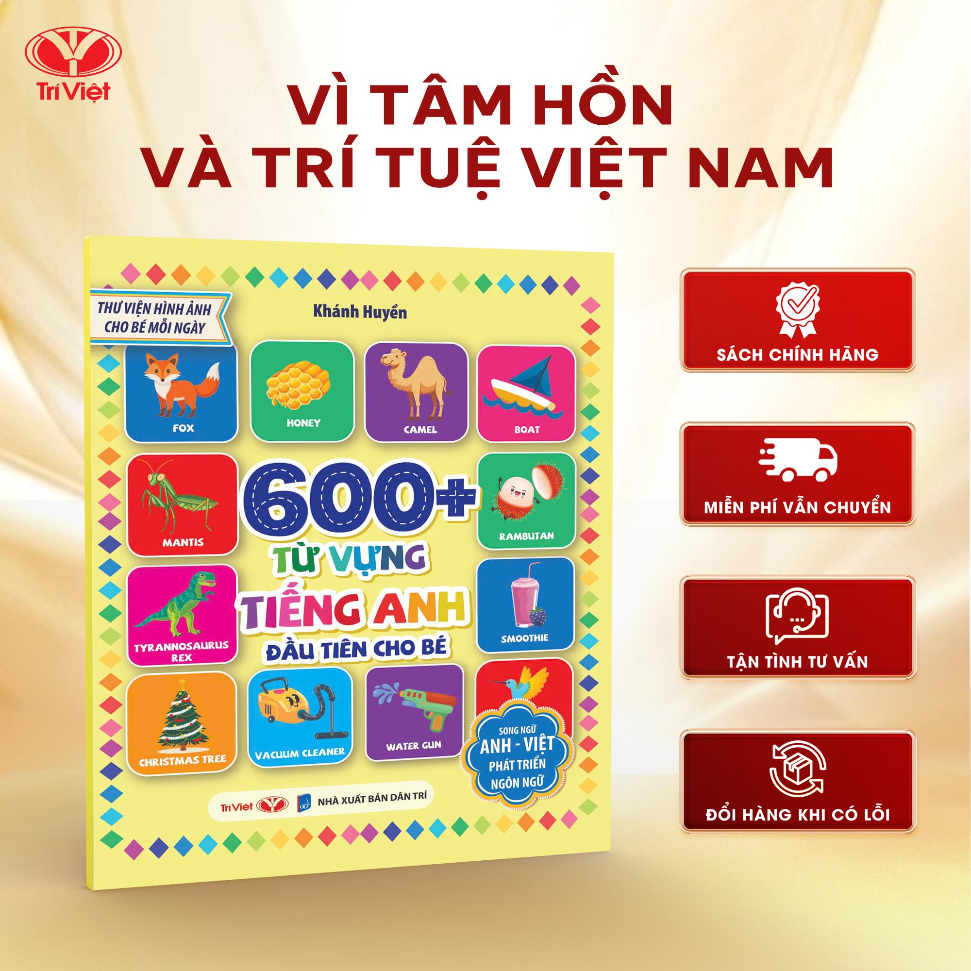 Sách - 600+ Từ Vựng Tiếng Anh Đầu Tiên Cho Bé -Trí Việt