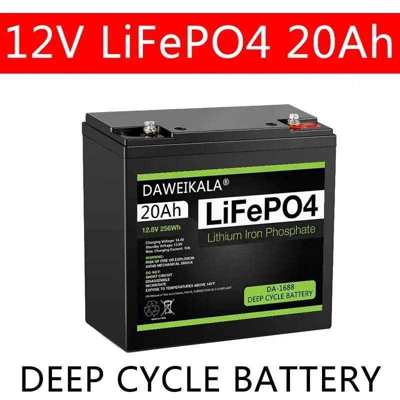 12V pin 20Ah LiFePO4 pin lithium sắt Phosphate 12V LiFePO4 pin có thể sạc lại cho Kid Xe tay ga thuy