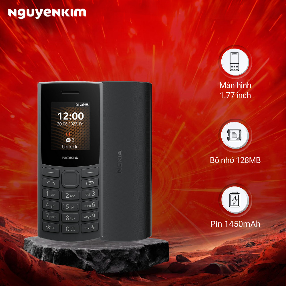 Điện thoại Nokia 105 4G Pro Đen (TA-1538)
