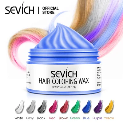 SEVICH 9 Colors Temporary Hair Color Dye Wax 120g Men Women Hair Styling Wax