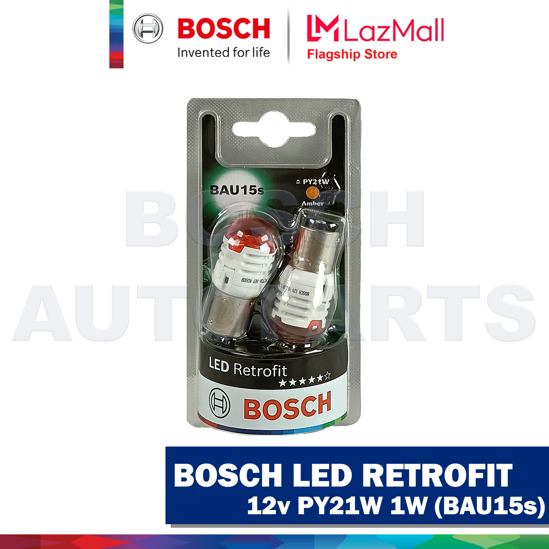 1 987 302 222 BOSCH E1 2KM Ampoule, feu clignotant 12V 21W, WY21W