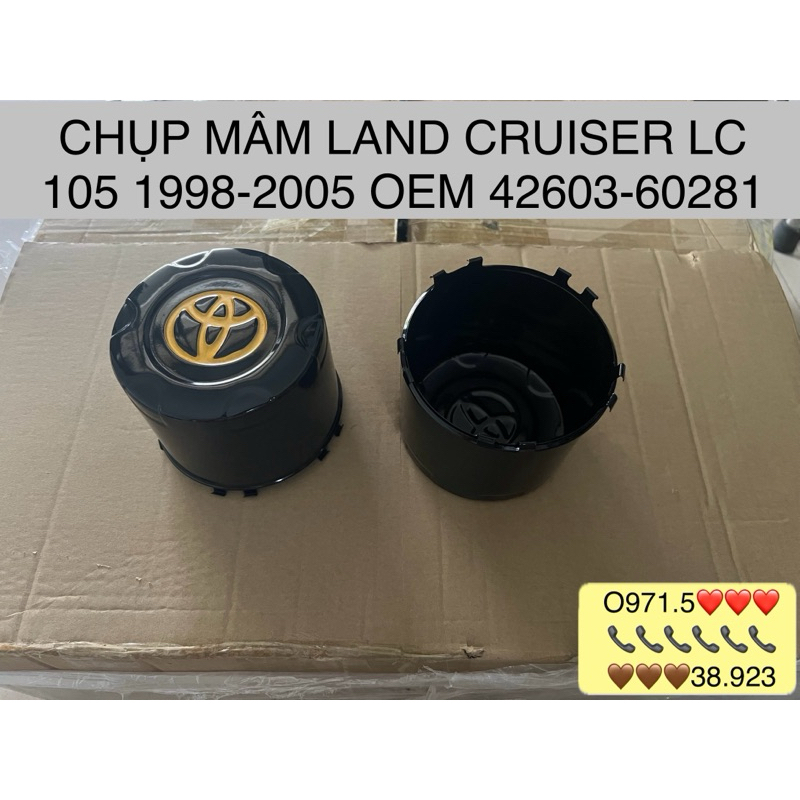 2 CHỤP MÂM LAND CRUISER LC 105 1998-2005 42603-60281 4260360281
