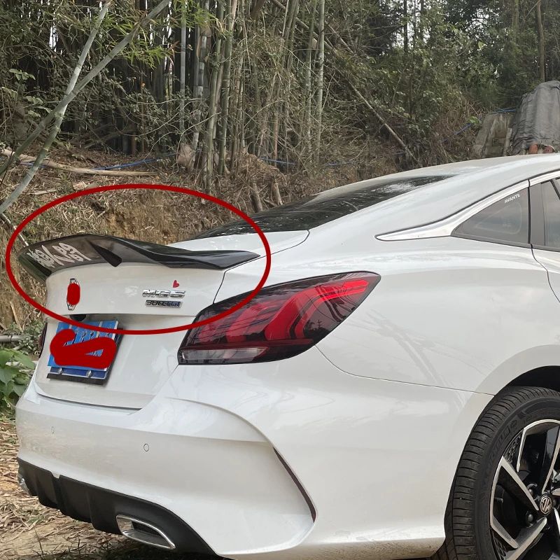 Sellers6  Suitable for MG MG5 R rear trunk lid spoiler fender carbon black sport modified parts 2020-2023 P3F9D Presyo 6,415 Piso*Libreng Shipping
