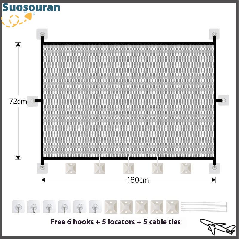 【suosouran】🔥🔥 Có thể gập lại con chó hàng rào Pet cách ly Net an toàn hàng rào Pet ma thuật cổng bé an toàn cửa - 9