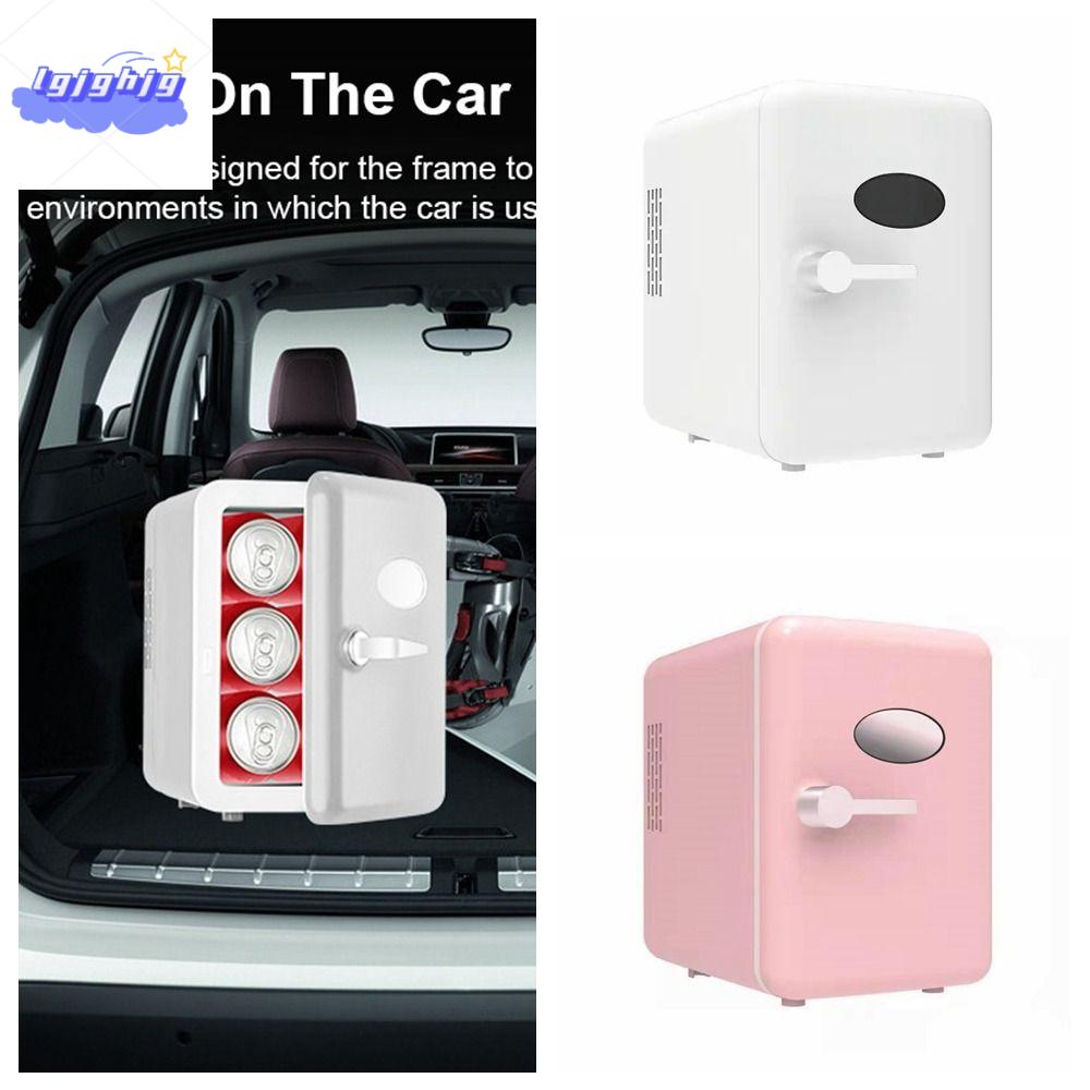 LGJGHJG Làm lạnh Tủ lạnh mini xe hơi 4L 4L 6 lon Nóng và lạnh Tủ lạnh trang điểm 4L Tủ lạnh mini Mini Tủ lạnh mini 6 lon 4L Xe tải