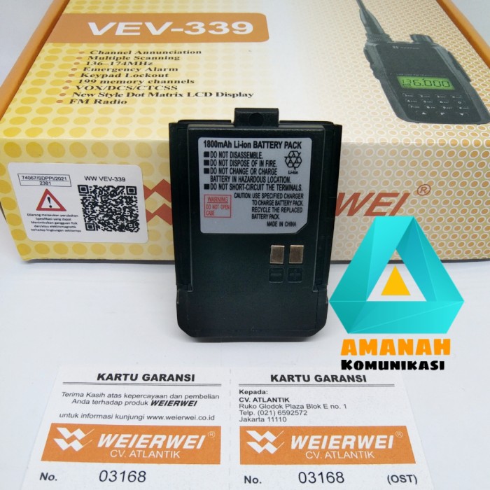 BATRE HT WEIERWEI VEV 339 DAN 688 Giá 197,000 Đồng*Miễn phí vận chuyển