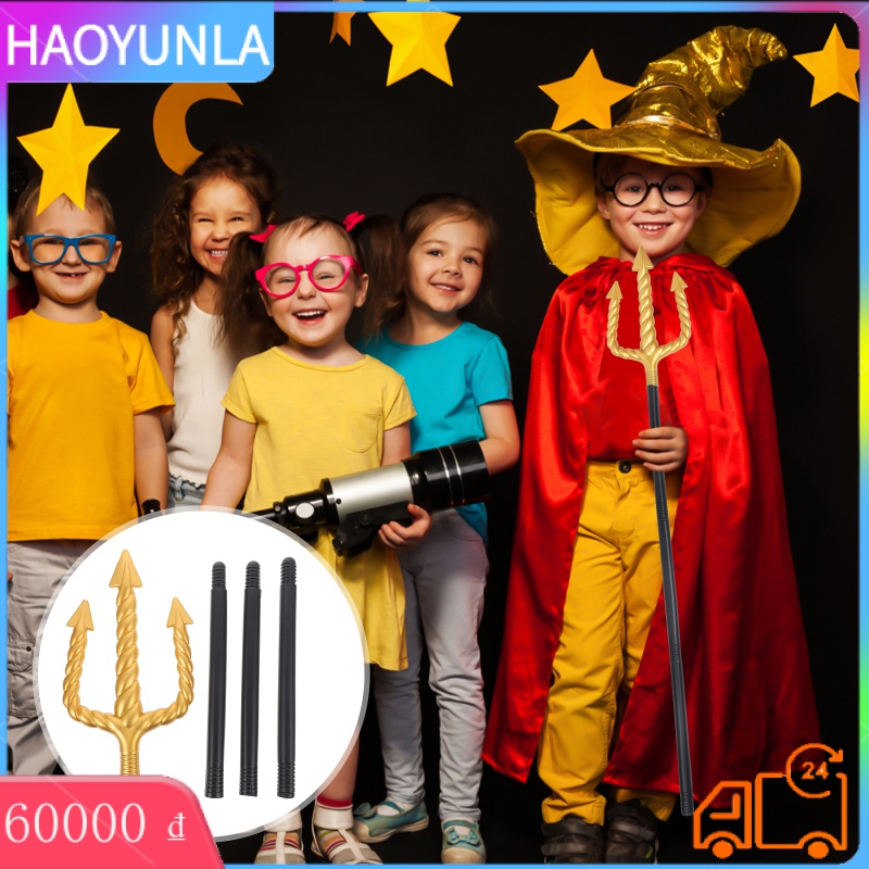 Haoyunla nhựa giả cây đinh ba trí cây đinh ba đồ chơi cosplay đồ chơi cây đinh ba