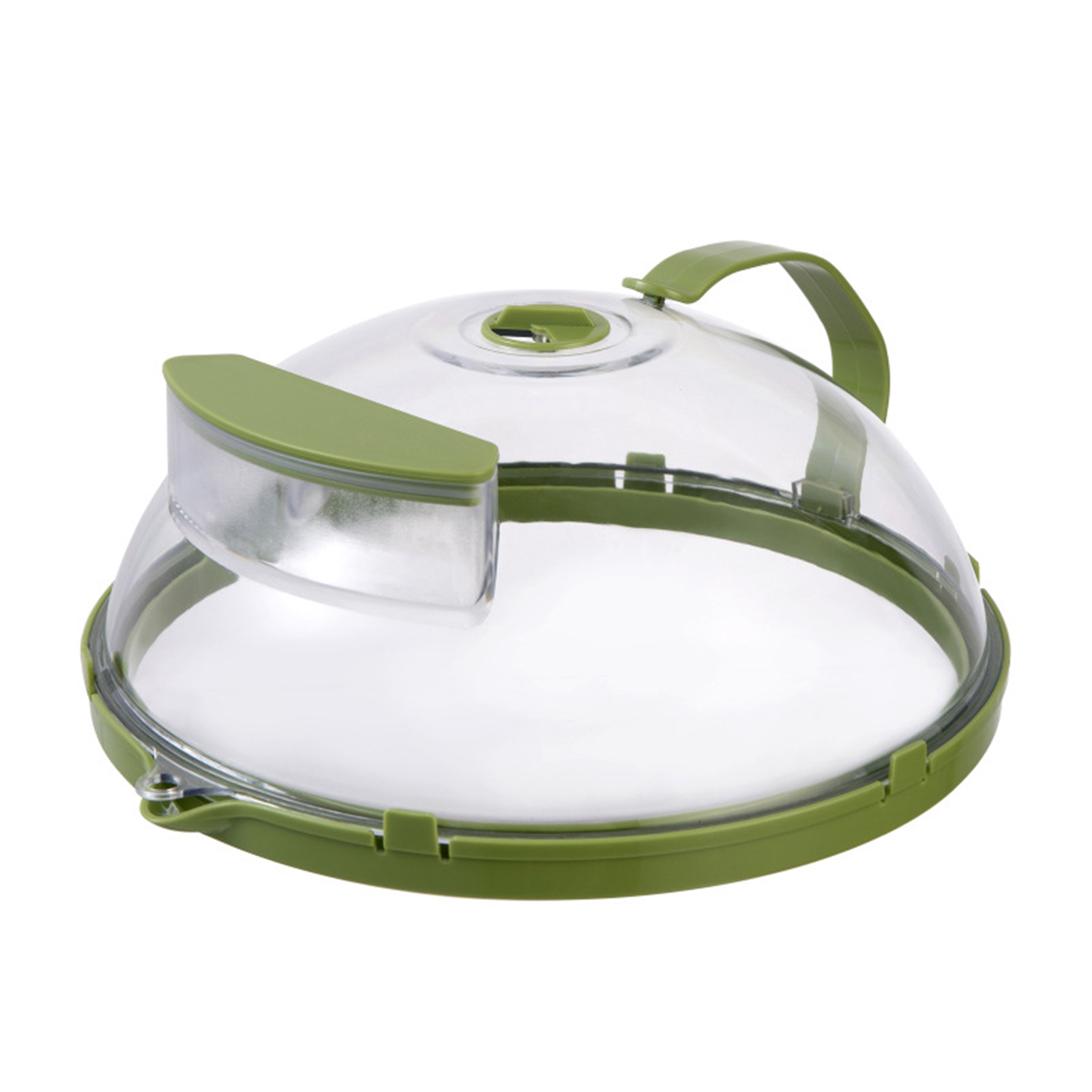 Oven Food Cover Rotatable Vented Microwave Food Cover Heat Resistant Splatter Proof Lid with Side Handle Clear Oven Dish Cover