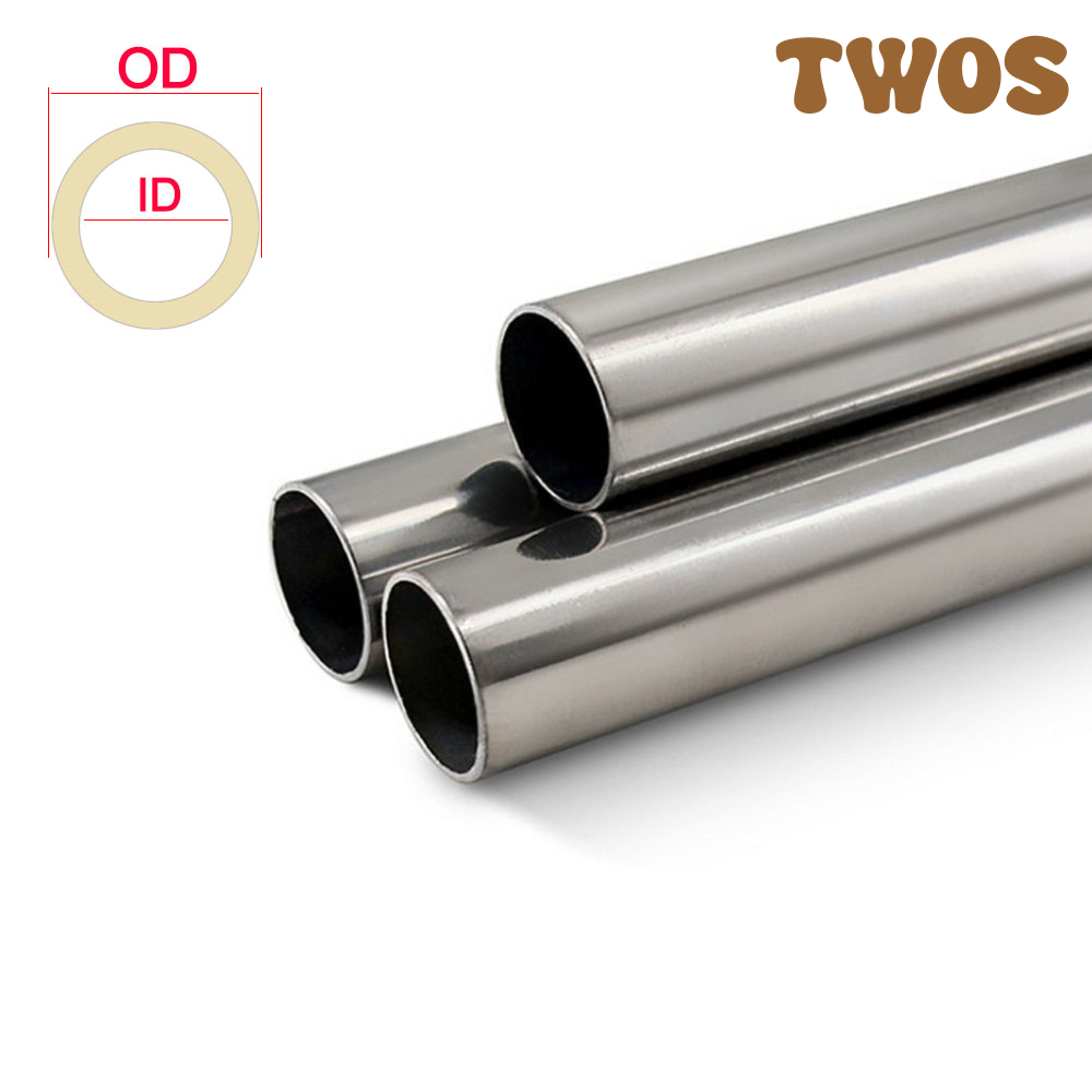 HundredSeries] Silver Round 304 Stainless Steel Capillary Tube Pipe 250mm Hollow Circular Tube My  I.161526882 - View #3