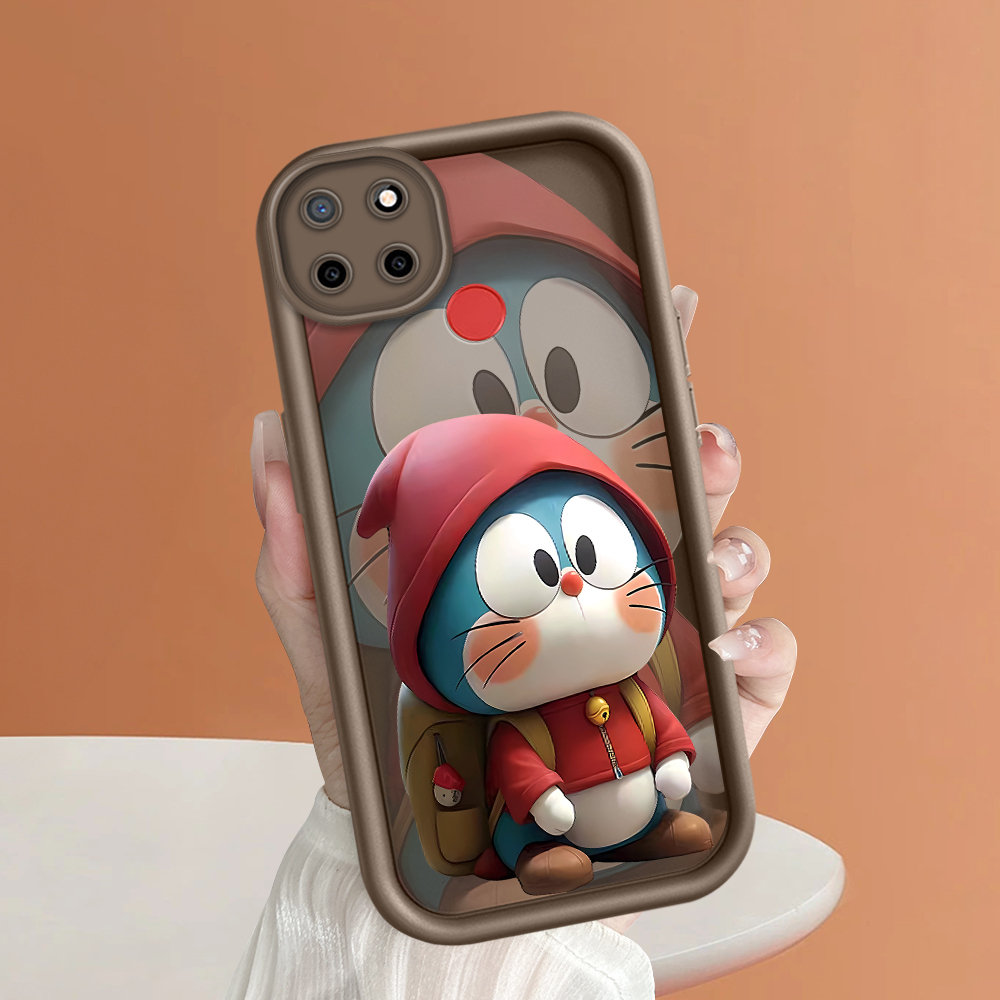 Ốp điện thoại cho Realme C12 Realme C15 Realme C17 Realme C2 Realme C20 Realme c20a mềm ban đầu vuông thang Ốp điện thoại silicon Ốp điện thoại bọc hoàn toàn
