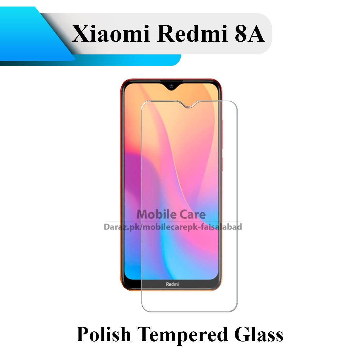 Premium Tempered Glass Screen Guard For Redmi 8A - Front Display Protector price in Pakistan