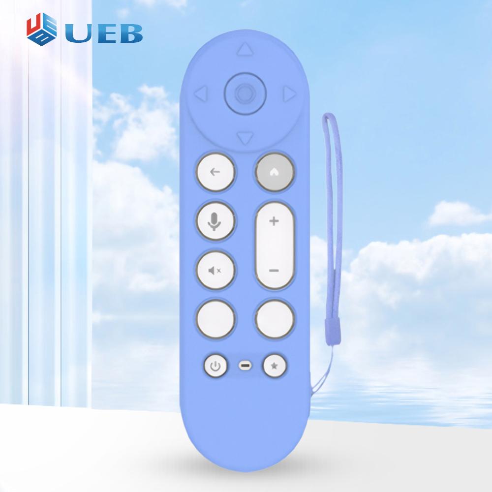 Silicone Remote Case Protective Controller Sleeve Skin Anti-Slip Protective Sleeve with Lanyard Shockproof for Google TV Streamer 4K Voice Remote Case ราคา 135 บาท*ส่งฟรี