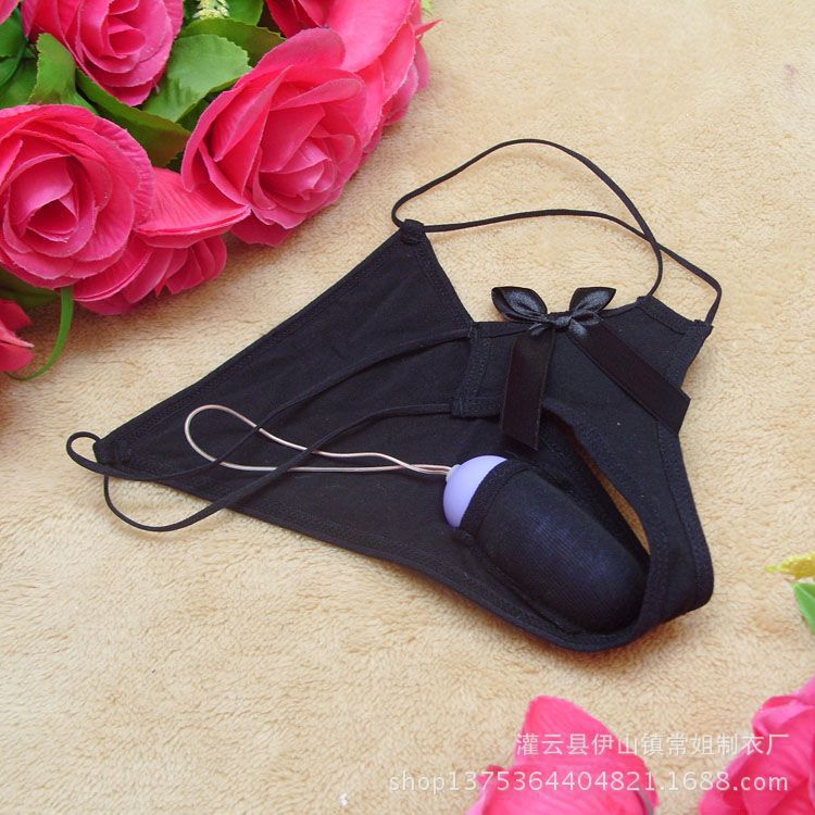 Fun Underwear Sexy Ladies Panties Vibrator Milk Silk T-Back For Adults