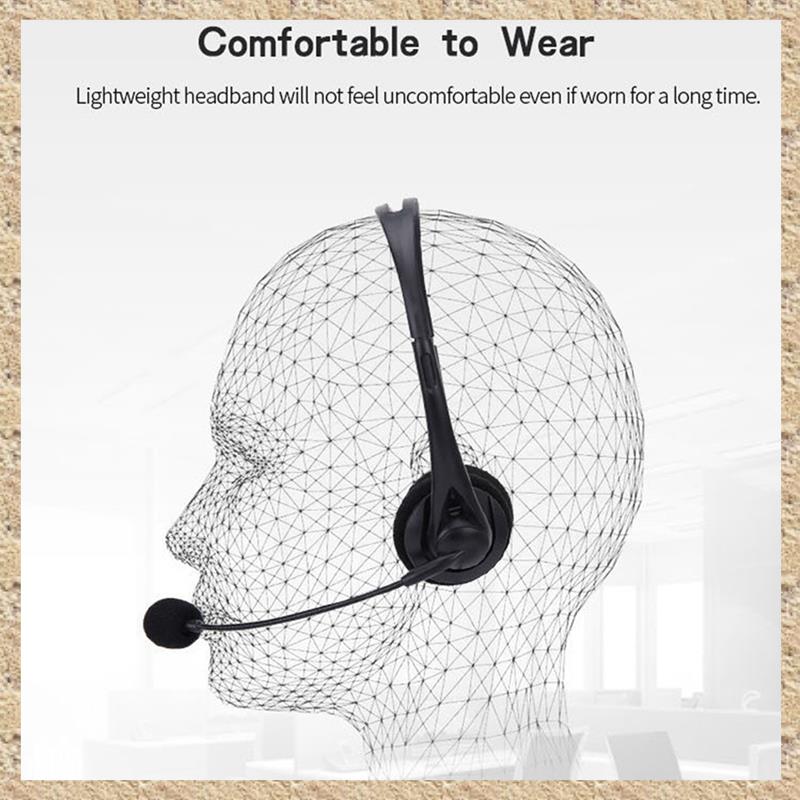 (TFKD) USB Headset Headphones Games Computer Headset with Microphone , with Volume Control, for Onli