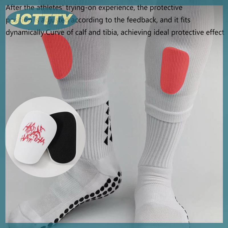 JCTTTY 1 cặp mini bóng đá Shin Pad chịu mài mòn hấp thụ sốc chân bảo vệ Trọng lượng nhẹ xách tay bóng đá đào tạo Shank Board