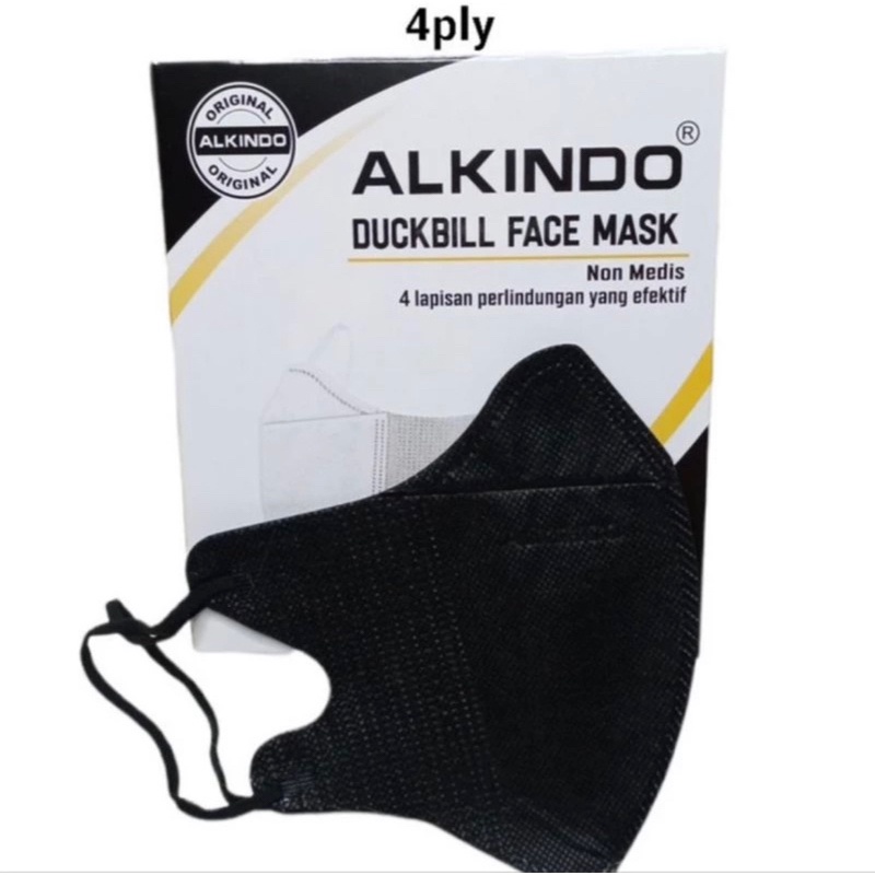 Masker Duckbill Alkindo Earloop 4 ply 50 pcs