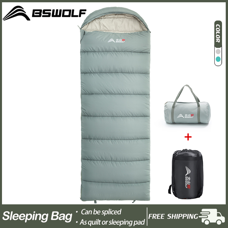 BSWolf Camping SLeeping Bag Tourism Outdoor Cotton sleeping bag Breathable