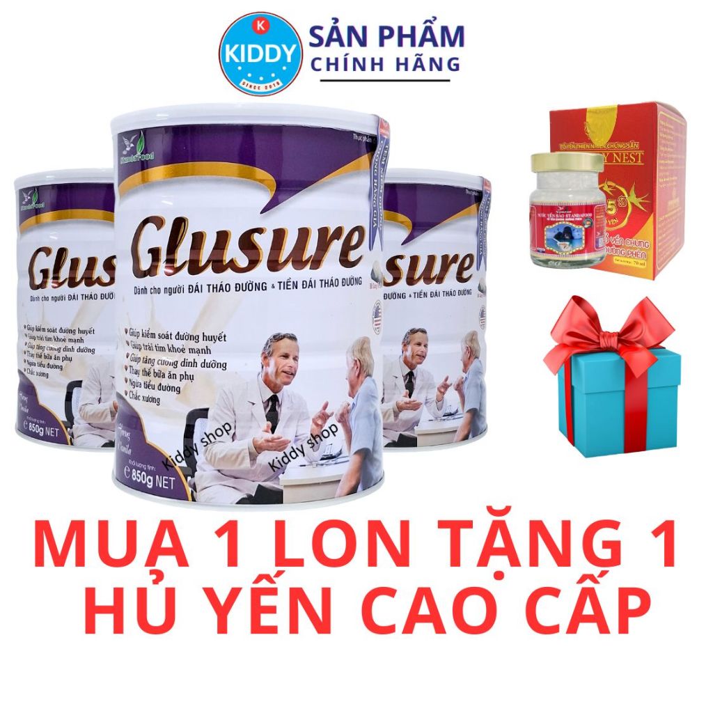  Sữa tiểu đường PISILAC GLUSURE dành cho người bệnh tiểu đường và tiền tiểu đường vị thơm ngon 