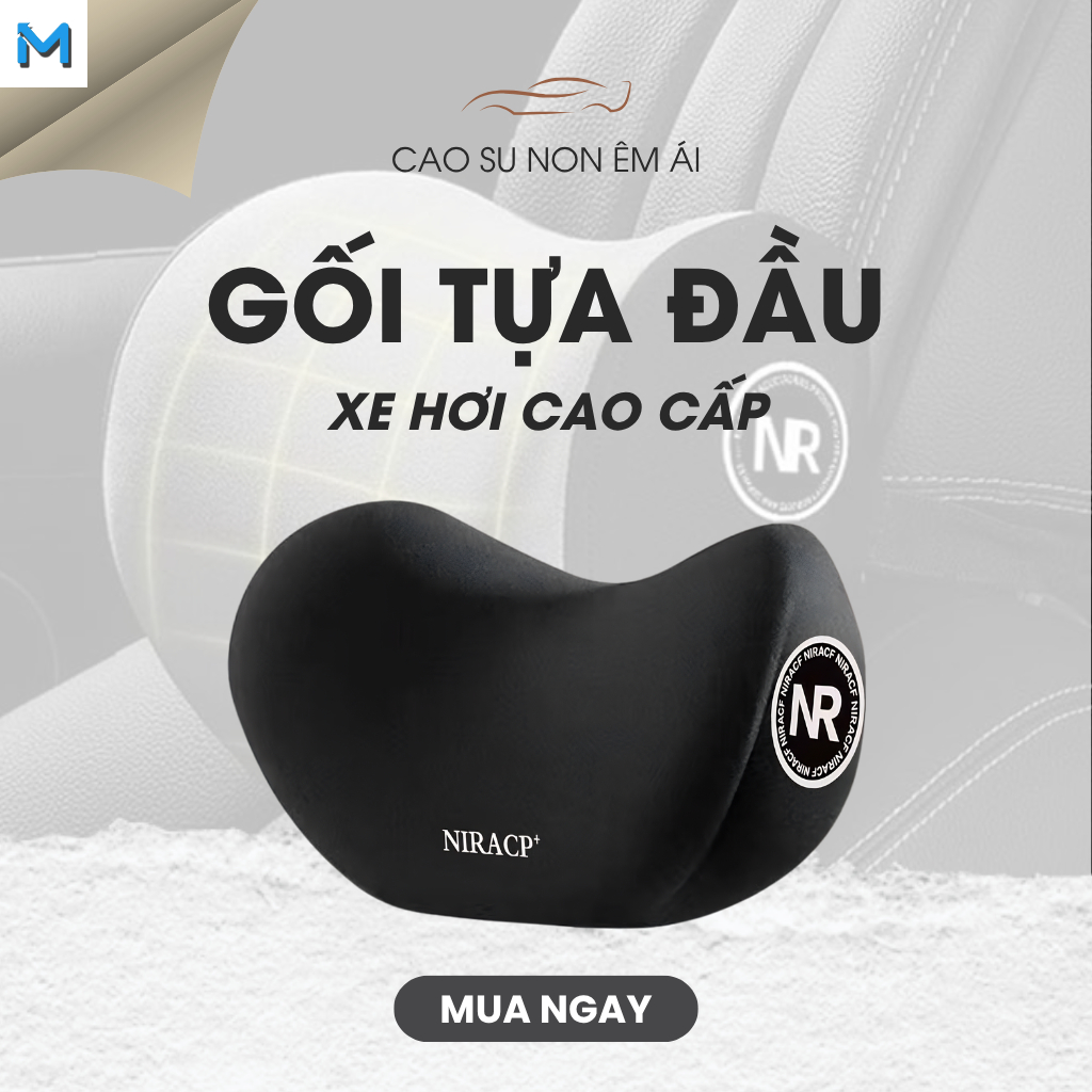 Gối tựa đầu hỗ trợ thắt lưng cho xe hơi, chuyên dụng hỗ trợ cổ và lưng, với cảm giác mềm mại như mây mang lại sự chăm sóc nhẹ nhàng. Giá 79,000 Đồng*Miễn phí vận chuyển