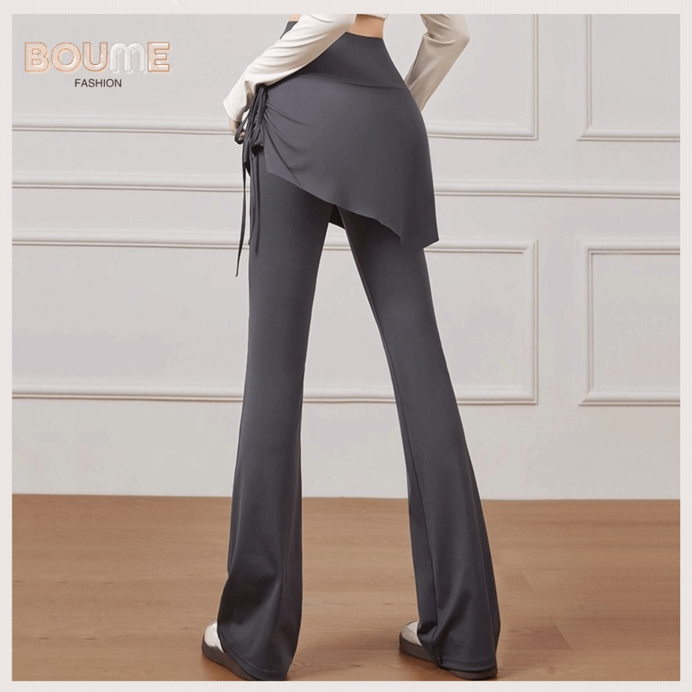 ZZ-EYE Eo cao Quần tập yoga Áo giả hai mảnh Thể dục Quần khiêu vũ Thời trang Thường ngày Quần tập luyện Phụ nữ
