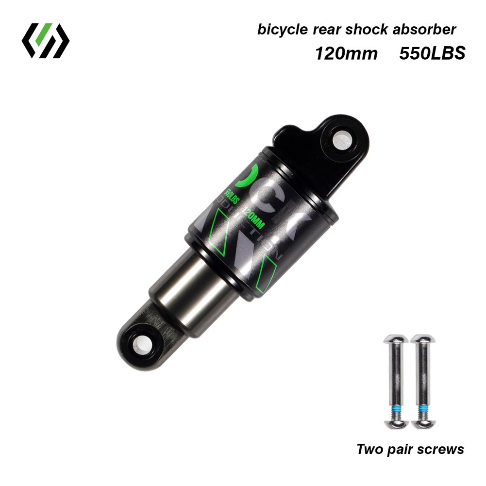 Bộ giảm sóc thủy lực hợp kim nhôm cho xe đạp thiết kế màu đen 185mm