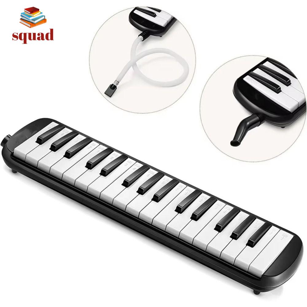 SQUAD 32 phím Pianica Ống ngậm Giáo dục Đàn miệng Hiệu suất Kiểu bàn phím Sáo harmonica Quà tặng