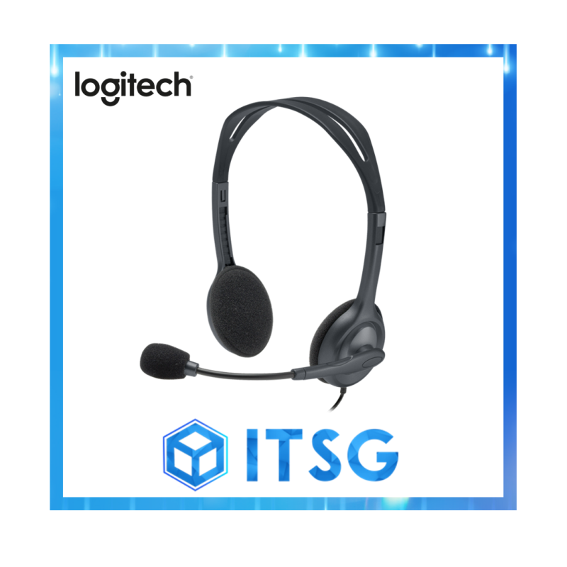 Logitech H111 Stereo Single-Jack Headset (Local 1 Yr Warranty) Singapore