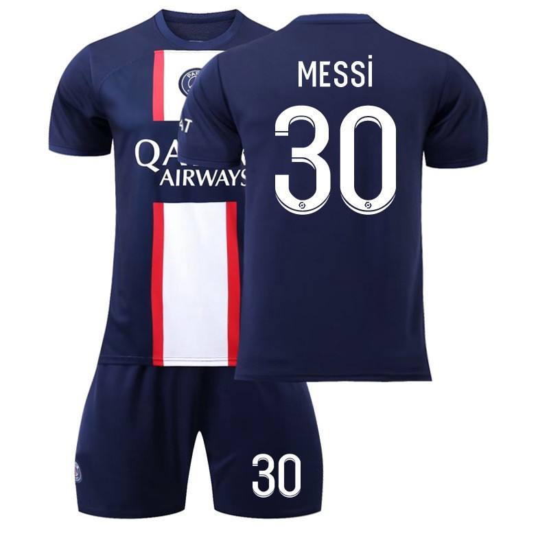 Áo Đấu Messi số 10 được xác nhận cho thành phố Manchester, Juventus, Bồ Đào Nha, Pháp, nhà và quần áo bóng đá trẻ em