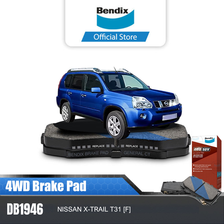 Bendix Kampas Rem Depan Mobil Nissan X Trail T31 2009 - 2013 DB1946-4WD Harga 850,400 rupiah*Gratis Ongkir
