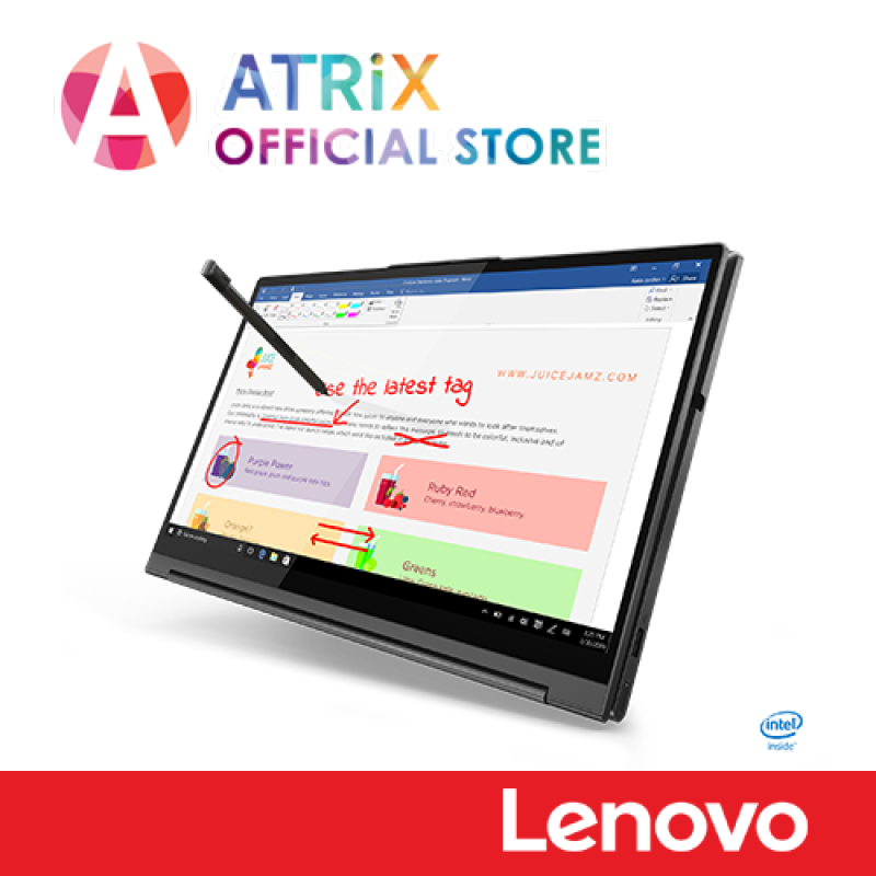 【Same Day Delivery】Lenovo YOGA C740-14IML |14 FHD 300nites | i7-10510U | 16GB DDR4 | 1TB PCIE SSD | 2Yr OnSite+1st year ADP | Ready Stock Ship Today