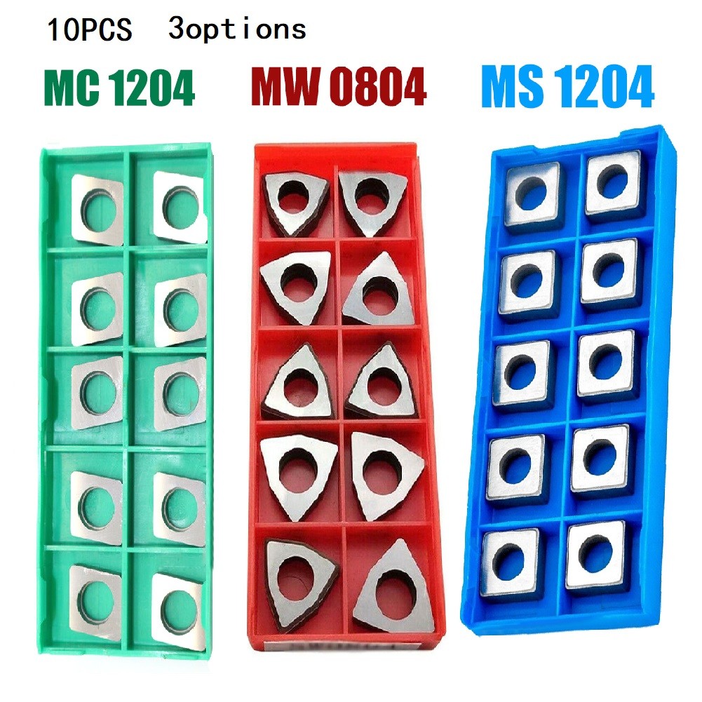 [Bonjoy] Miếng tiện ngoài cacbua Shim trigon dụng cụ miếng lót phụ kiện 10 miếng bền [Bán chạy phụ tùng ô tô niceday]