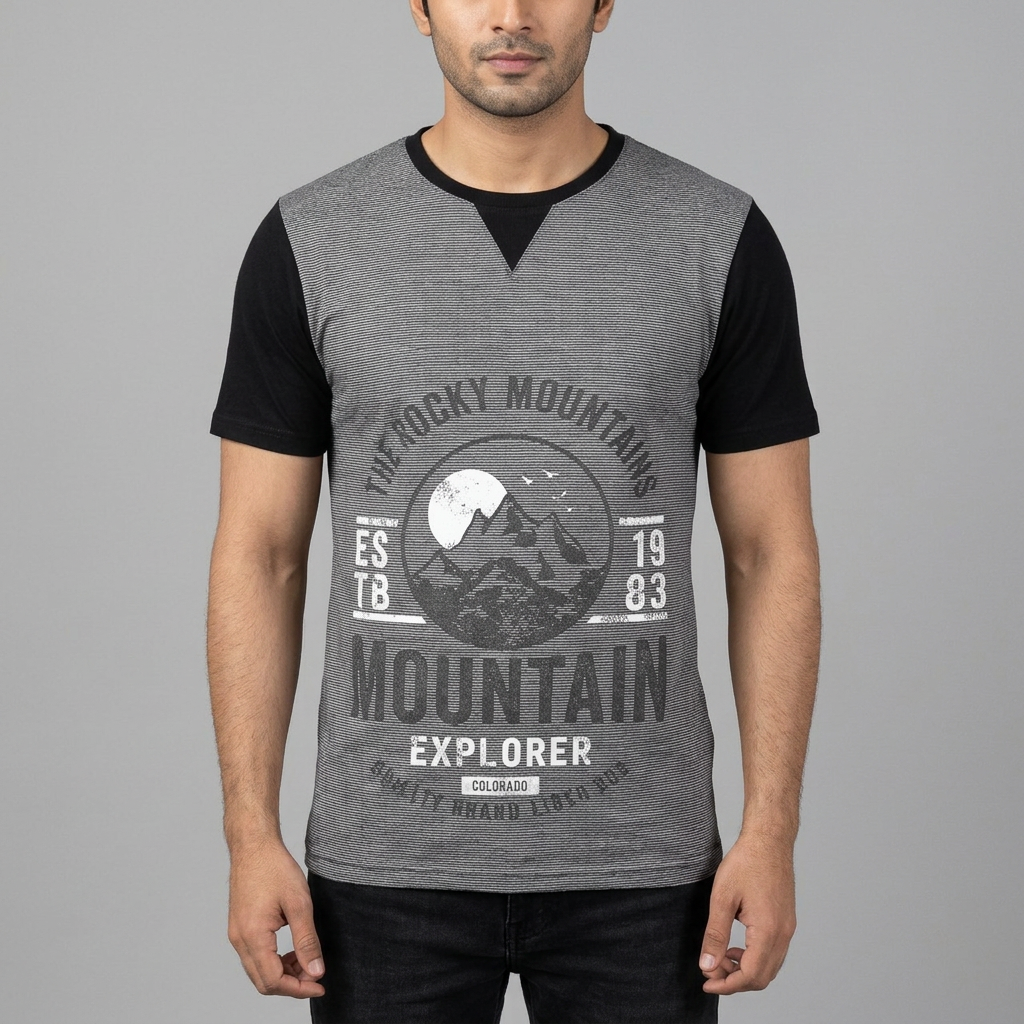 HashBack basic Oversized premium Tshirt For Men Printed