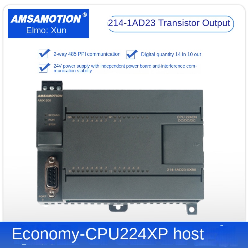 Bo Lập Trình PLC AMSAMOTION - 214-1AD23 | CPU224XP AMX Tương Thích Siemens S7-200 | 214-2BD23-0XB8/2AD23