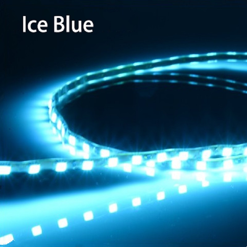 90CM 12V Car Flexible LED Strip Light Flashing Motorcycle Waterproof Rgb Color-changing Decor Light