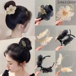 Cài Tóc Nữ Nơ Thời Trang Phong Cách Nổi Tiếng Kẹp Càng Cua  kẹp tóc  phụ kiện tóc nữ