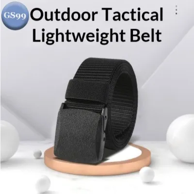 GS99 Trendy and Simplistic Men Tactical Military Canvas Nylon Belt For Men Automatic Buckle Belt