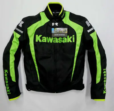Kawasaki Racing Jacket with 5 Paddings Rep.Lica