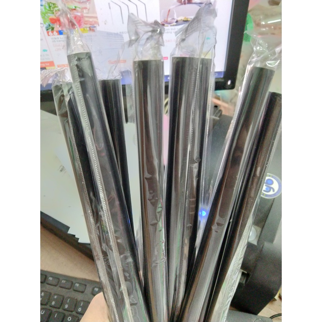 10 ống hút trà sữa trân châu đen, trắng