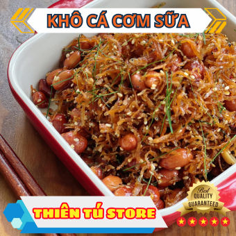 Khô cá cơm sữa Seavina Foods hảo hạng con cá cơm nhỏ thơm ngon chiên cháy tỏi làm món ăn món nhậu hấp dẫn